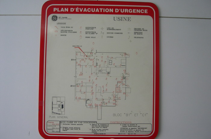 Plan d’évacuation